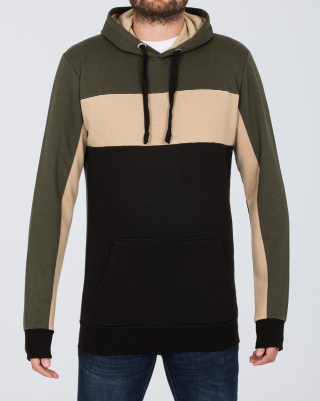 2t Cut and Sew Pullover Tall Hoodie (khaki)
