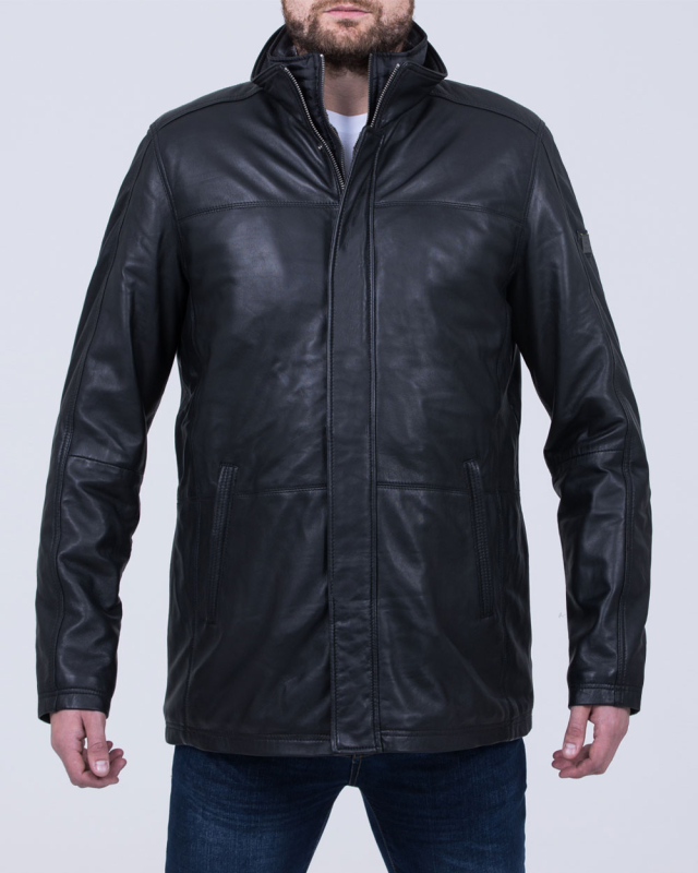 Redpoint Carlson Tall Leather Jacket (black)