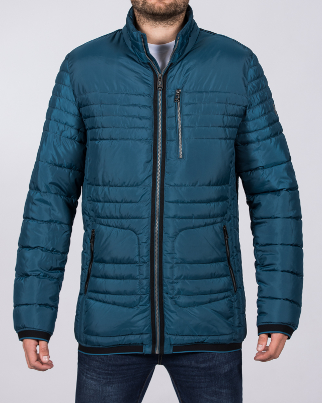 Cabano Lightweight Tall Quilted Jacket (petrol)
