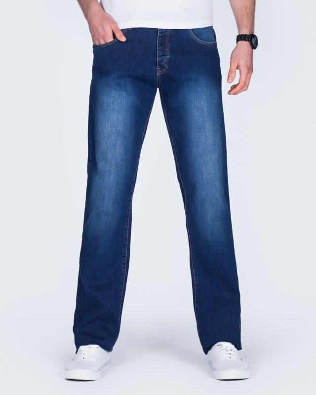 2t Rico Regular Fit Tall Jeans (mid wash)