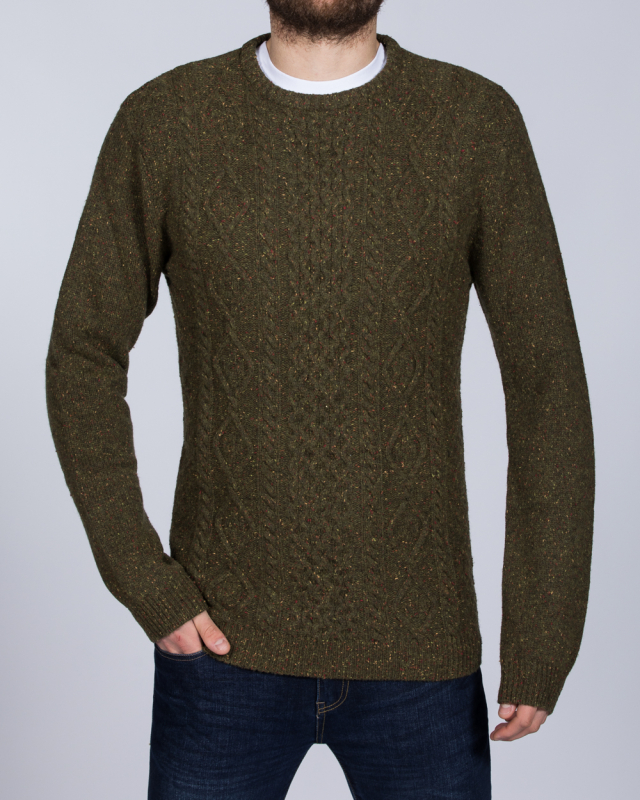 2t Lambswool Cable Knit Tall Jumper (moss)