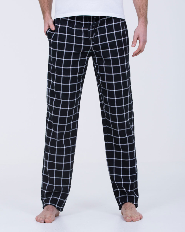 2t Benny Tall Regular Fit Pyjama Bottoms (black/white)