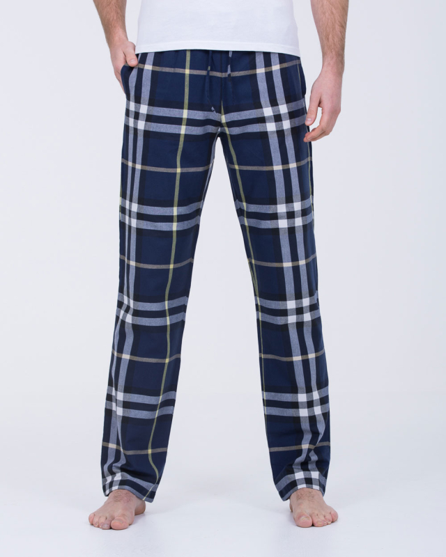 2t Benny Tall Regular Fit Pyjama Bottoms (blue/grey)