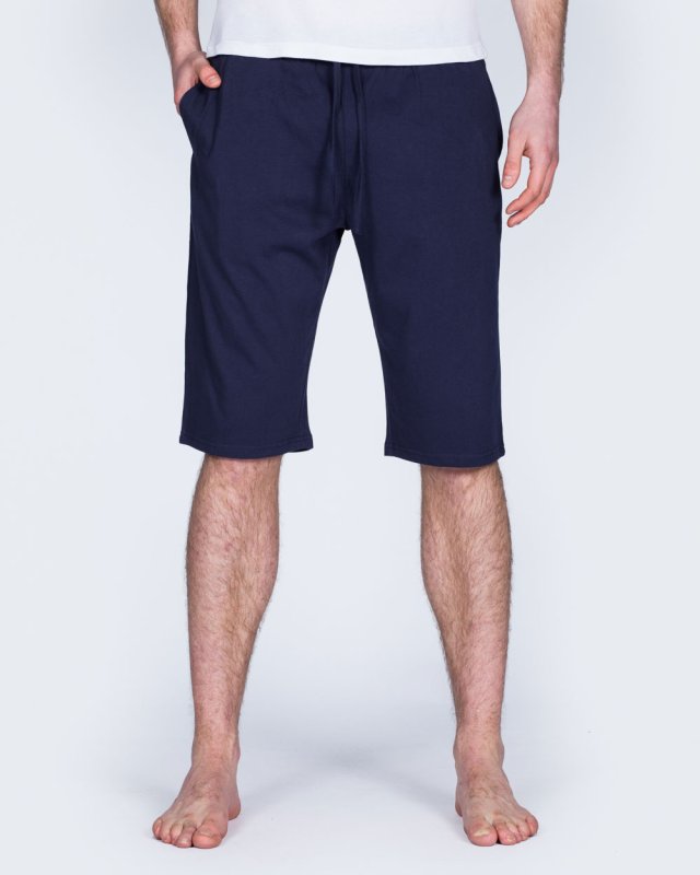2t Tall Regular Fit Pyjama Shorts (plain navy)