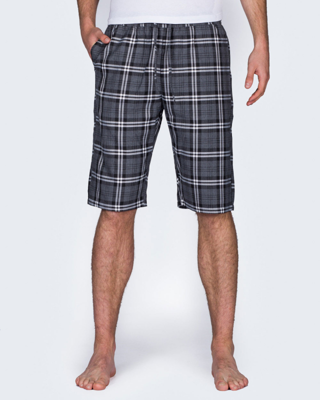 2t Tall Regular Fit Pyjama Shorts (grey)