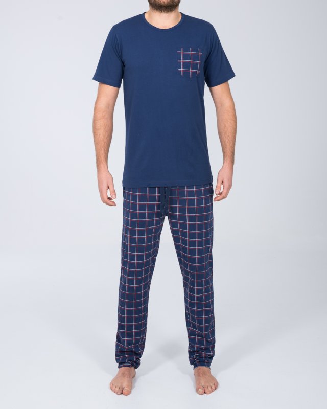 2t Jimmy Tall Mens Pyjama Set (red check)