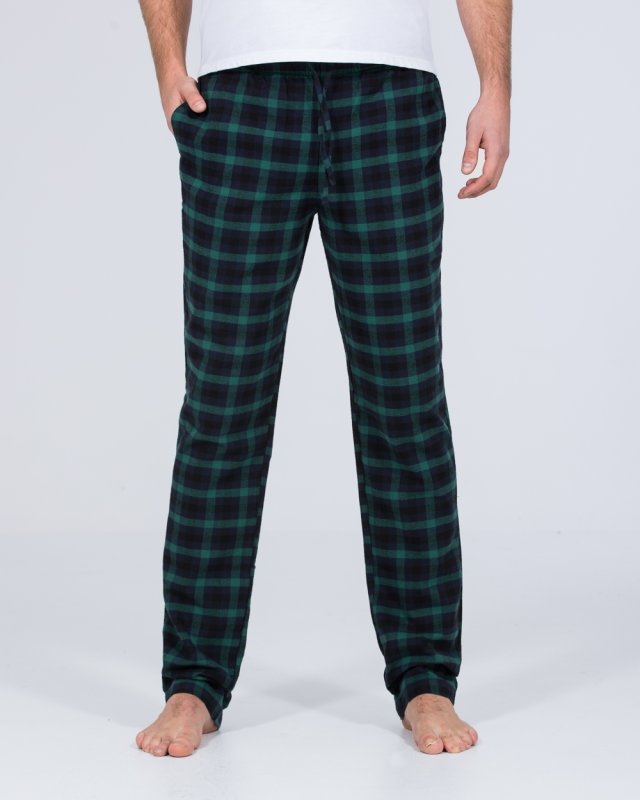 2t Pascal Tall Regular Fit Pyjama Bottoms (green check)
