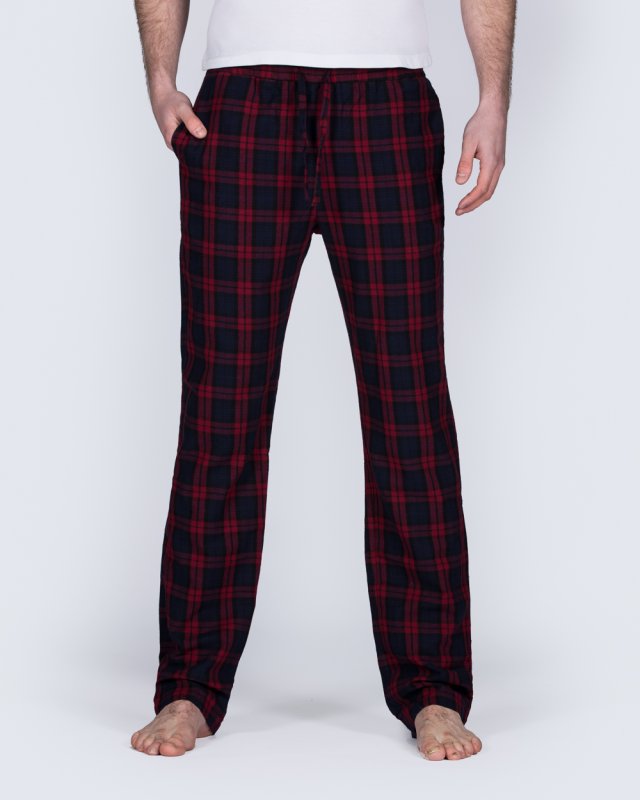 2t Tall Slim Fit Pyjama Bottoms (red pattern)