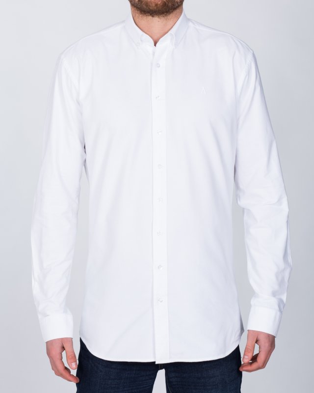 2t Oxford Regular Fit Long Sleeve Tall Shirt (white)