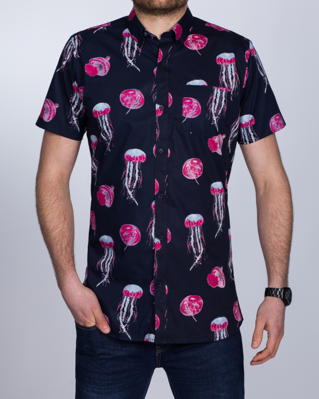 2t Short Sleeve Tall Shirt (jellyfish print)