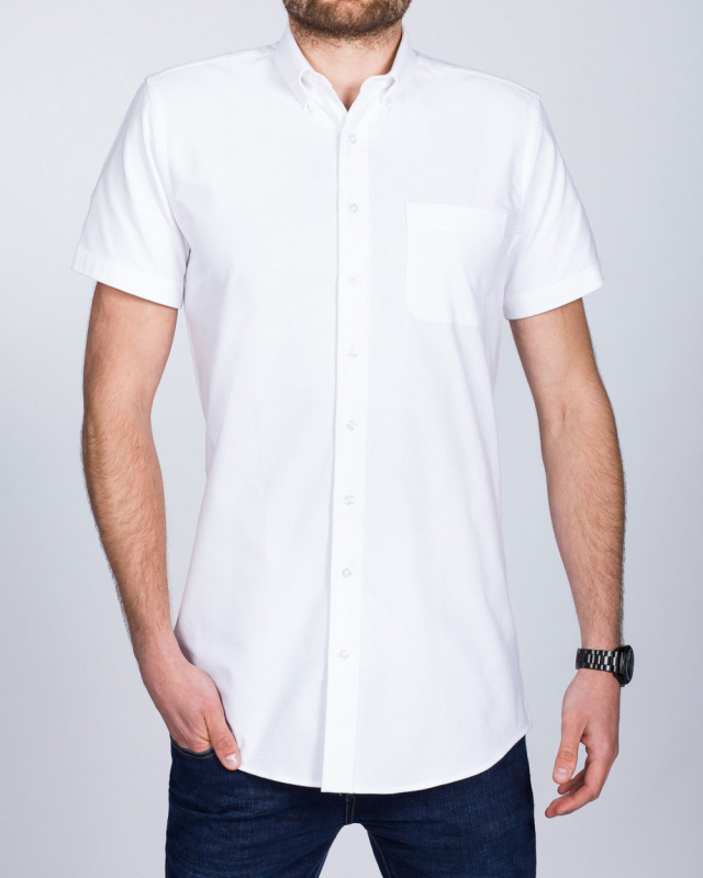 2t Slim Fit Short Sleeve Tall Shirt (white oxford)
