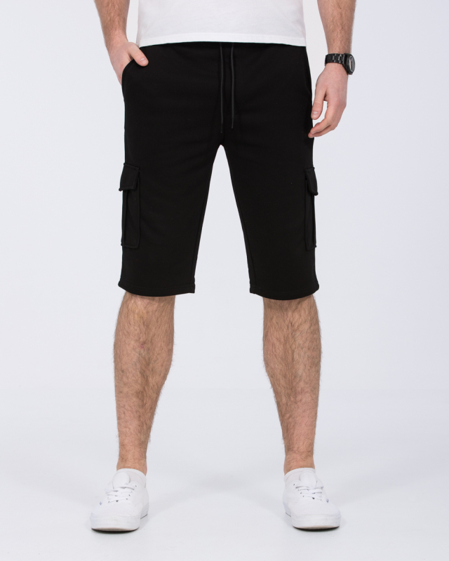 2t Freddy Tall Cargo Sweat Shorts (black)