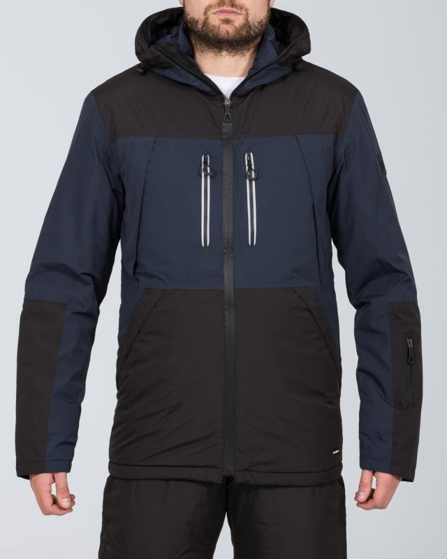 North 56 Tall Waterproof Ski Jacket (black/blue)
