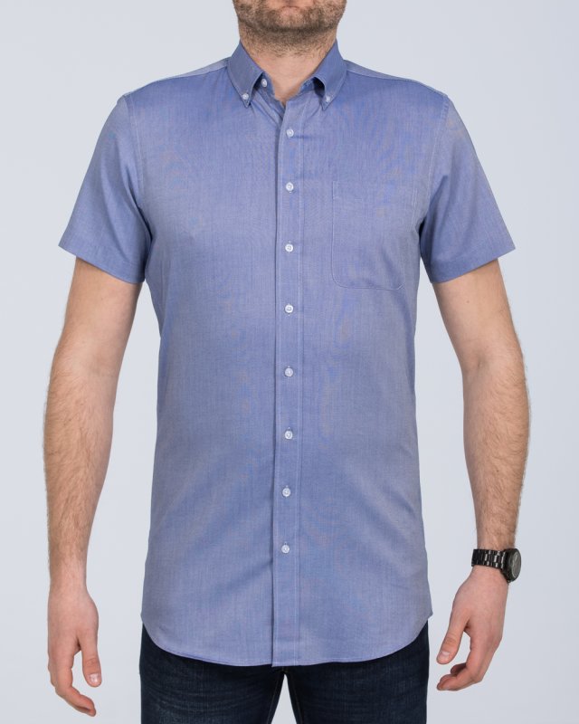 2t Slim Fit Short Sleeve Tall Shirt (mid blue)