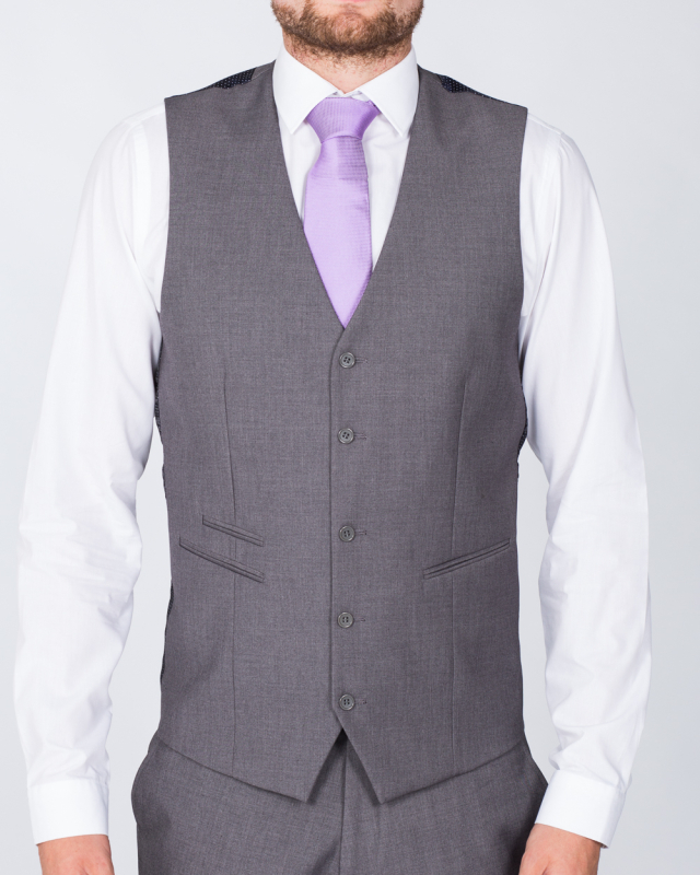 Skopes Slim Fit Tall Suit Waistcoat (grey)