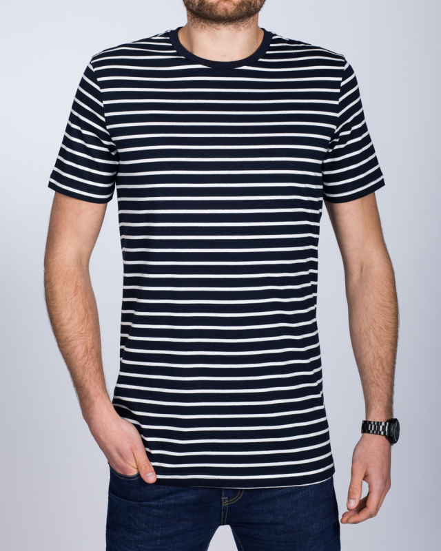 2t Tall Striped T-Shirt (navy)