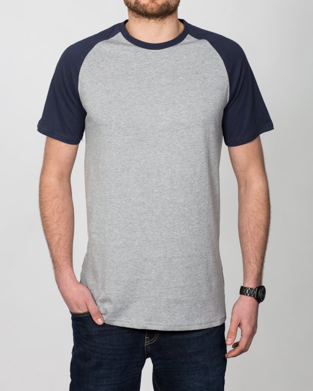 2t Tall Raglan T-Shirt (grey/navy)