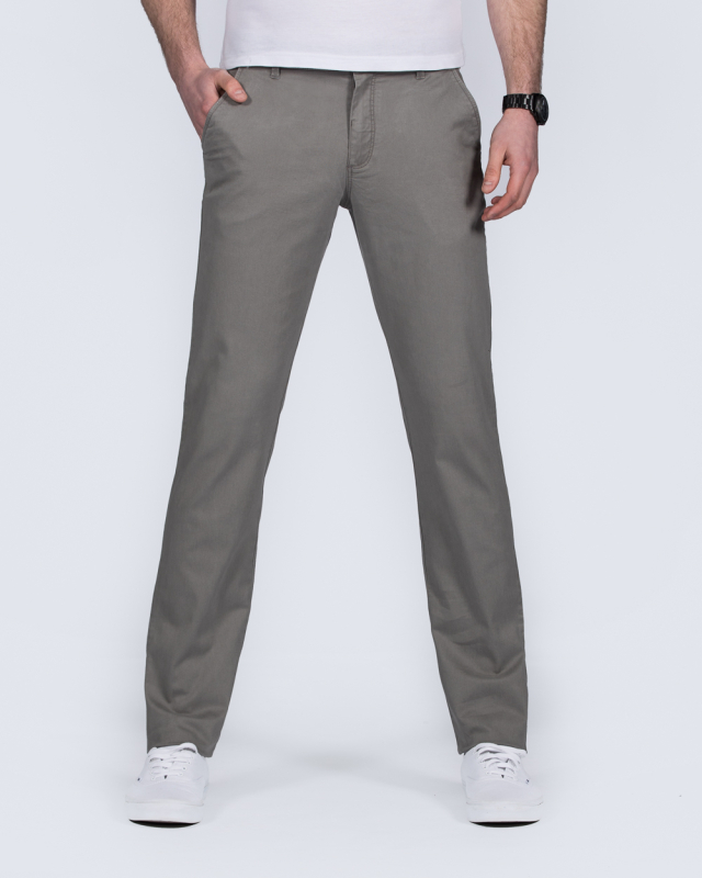 Redpoint Odessa Slim Fit Tall Chinos (mid grey)