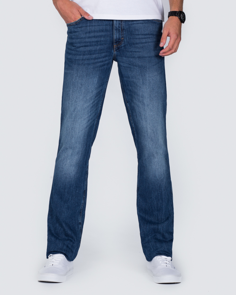Mustang Tramper Slim Fit Straight Tall Jeans (denim) | 2tall.com
