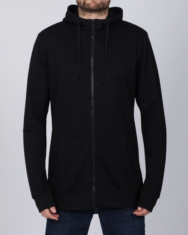2t Zip Up Tall Active Hoodie (black) | 2tall.com