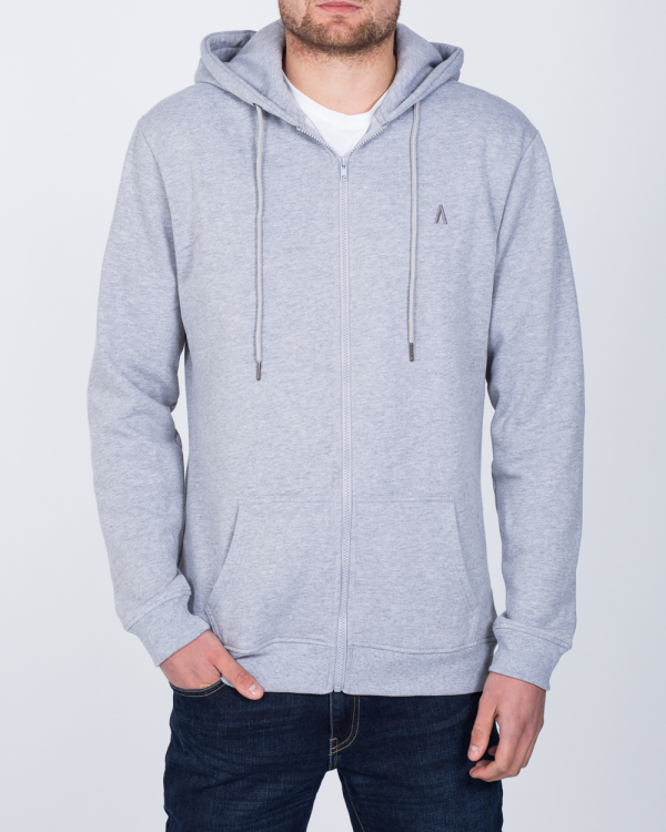 Download 2t Zip Up LW Tall Hoodie (heather grey) | Extra Tall Mens ...