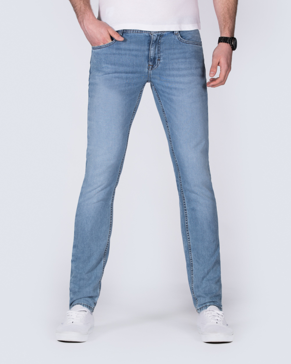 Mustang Oregon Tapered Slim Fit Tall Jeans (stonewash) | 2tall.com