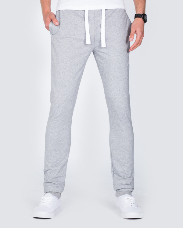 2t Slim Fit Tall Sweat Pants (heather grey) | 2tall.com