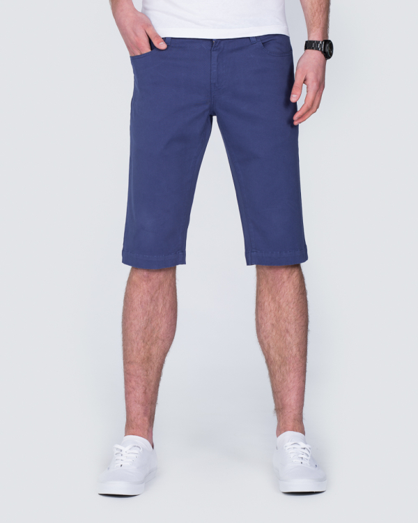 Ed Baxter Slim Fit Stretch Chino Shorts (ensign) | Extra Tall Mens Clothing