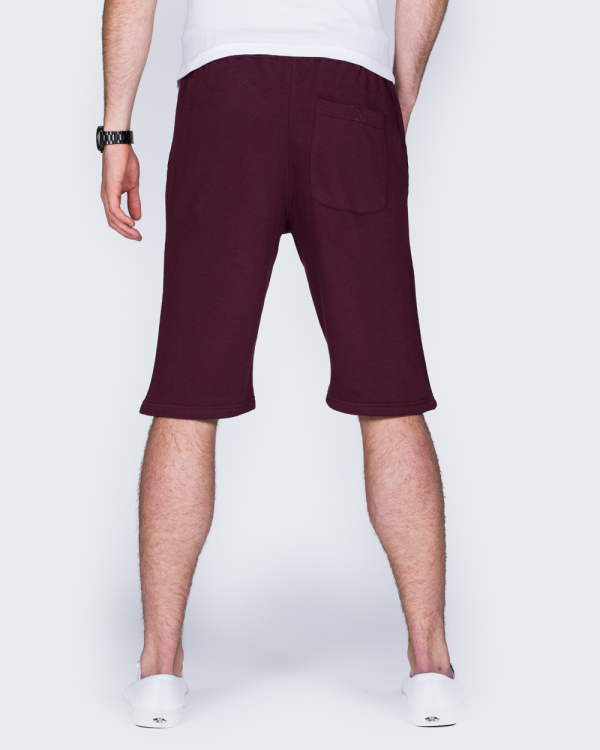 2t Tall Sweat Shorts (burgundy) | Extra Tall Mens Clothing