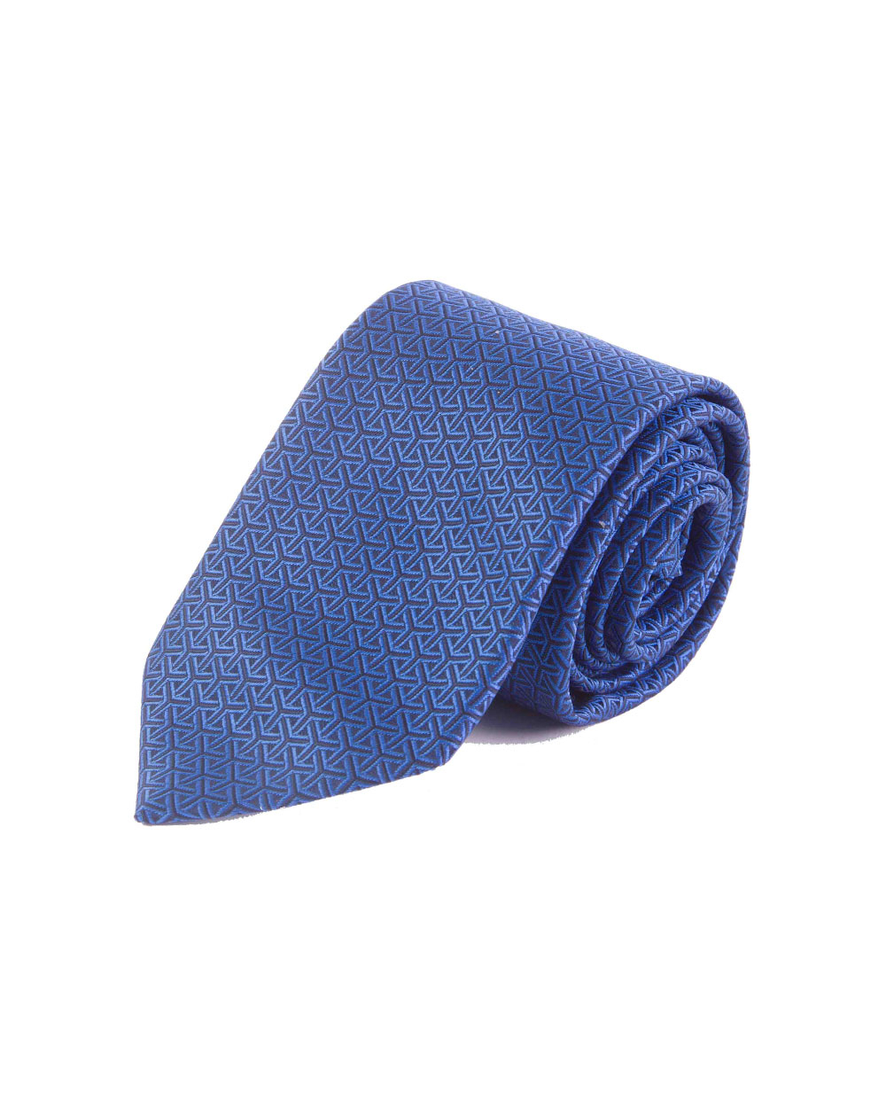 Double Two Extra Long Tie (blue pattern)
