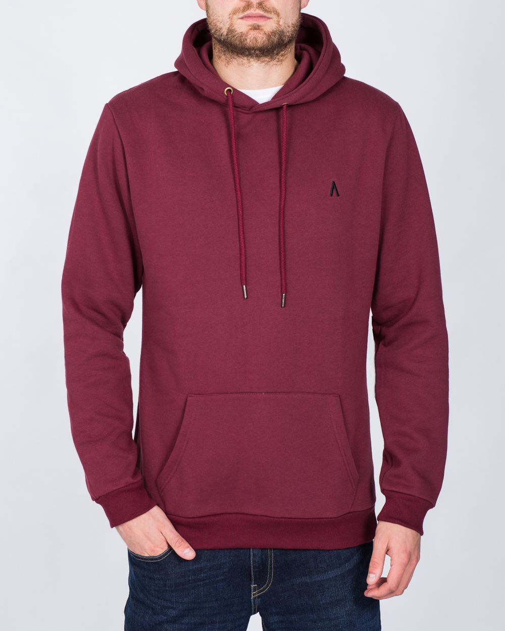 2t Pullover Tall Hoodie (burgundy) | Extra Tall Mens Clothing