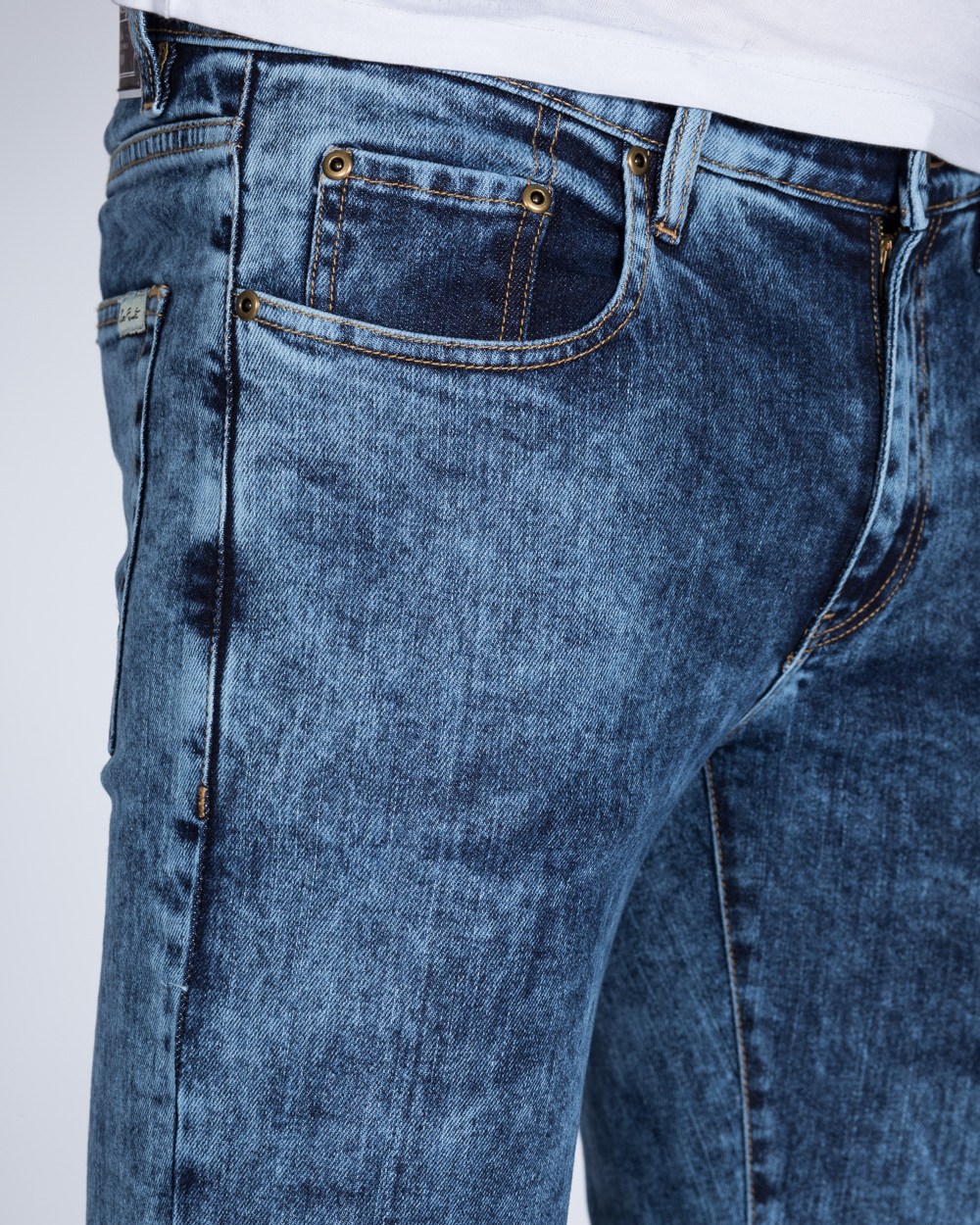 Ed Baxter Slim Fit Jeans (acid wash) | 2tall.com