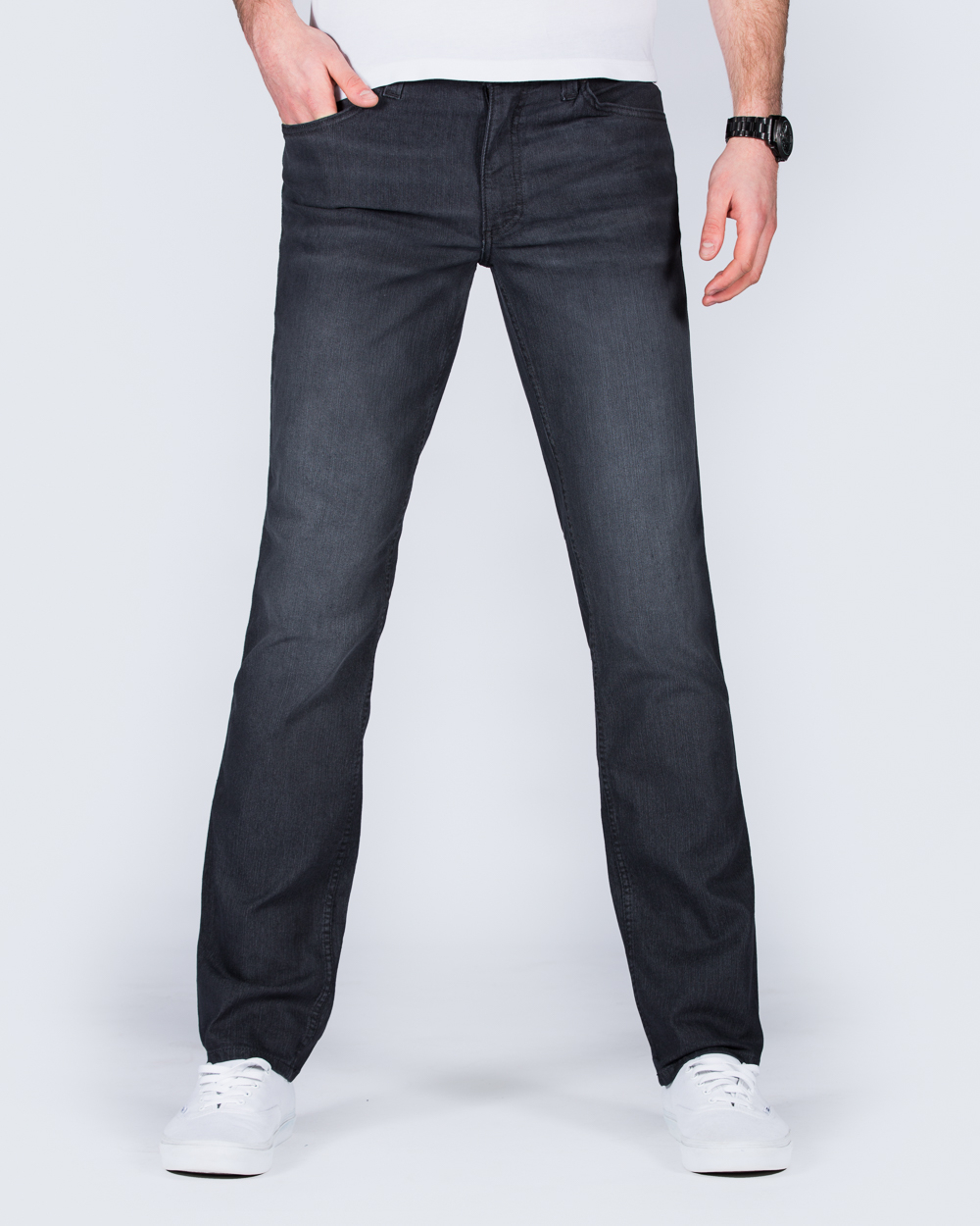 Mustang Tramper Regular Fit Tall Jeans (dark grey) | 2tall.com