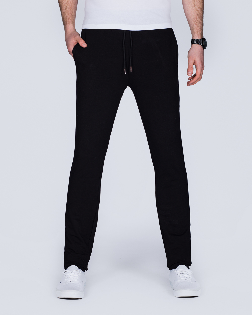 2t Scott Slim Fit Tall Sweat Pants (black) | 2tall.com