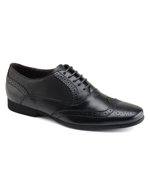 Front Lagoon Leather Brogue (black)