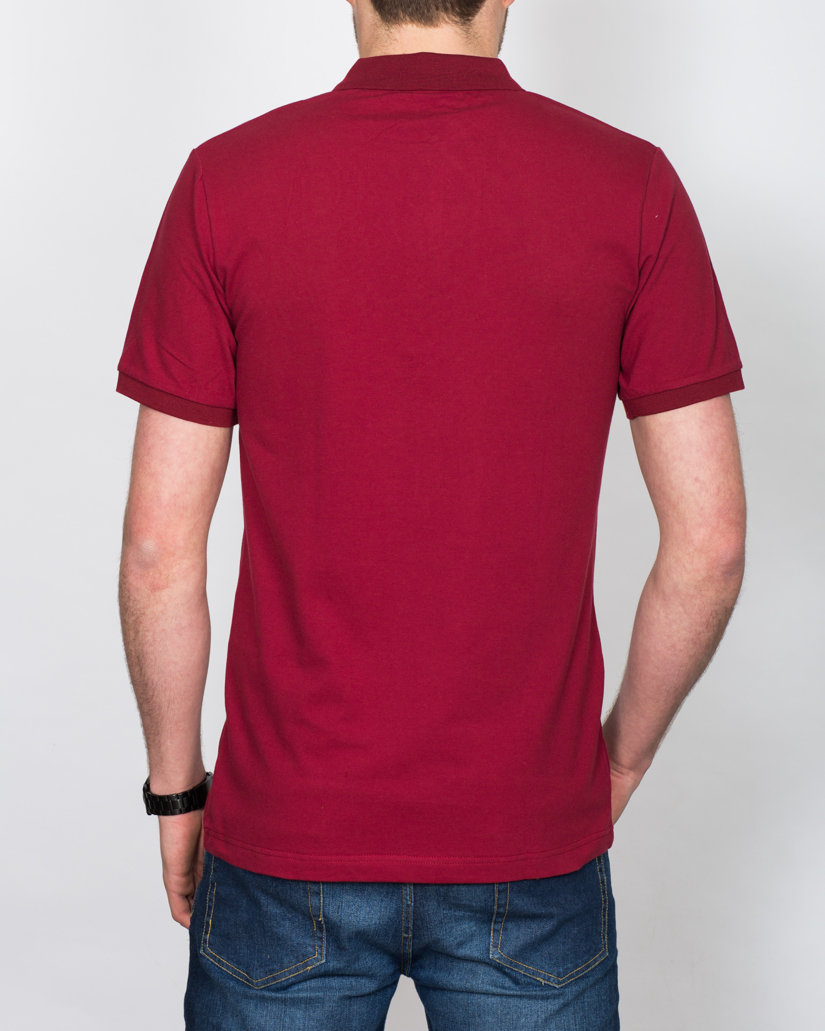 2t Slim Fit Tall Polo Shirt (deep red) | 2tall.com