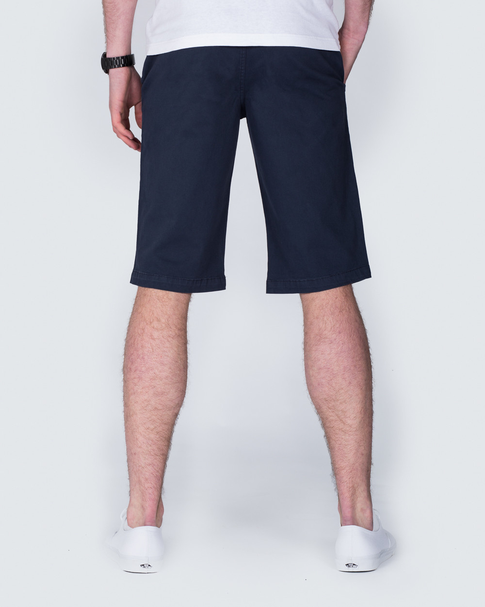 2t Stretch Chino Shorts (dark blue) | Extra Tall Mens Clothing