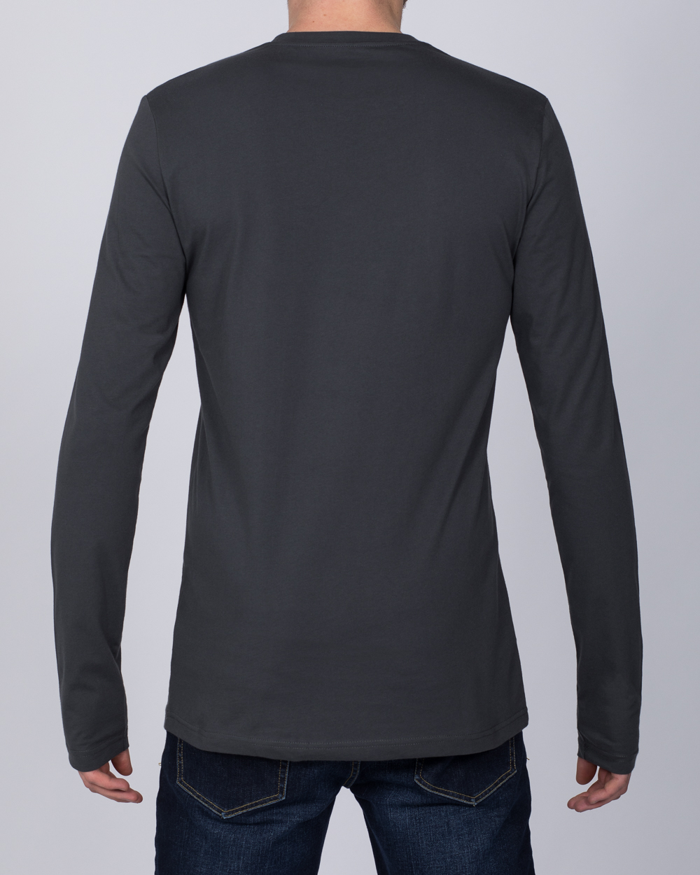 2t Tall Long Sleeve T-Shirt (dark grey) | 2tall.com Tall Long Sleeve T Shirts Mens