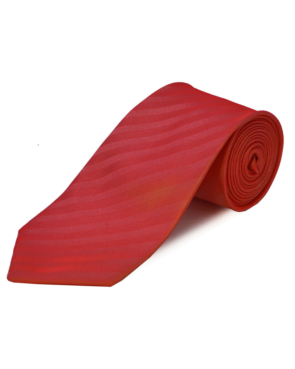 Double Two Extra Long Herringbone Tie (red)