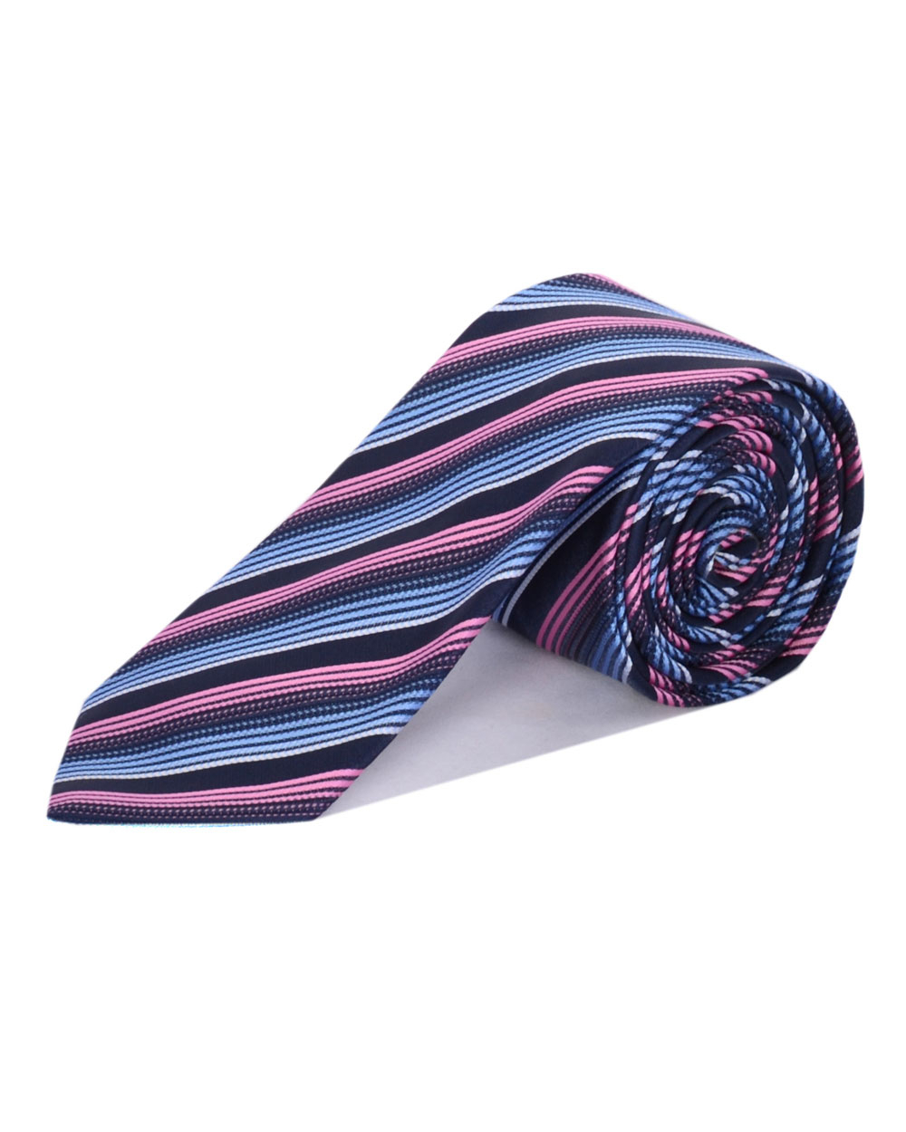Double Two Extra Long Patterned Tie (pink)