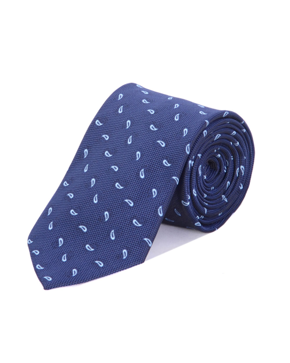 Double Two Extra Long Patterned Tie (sky)