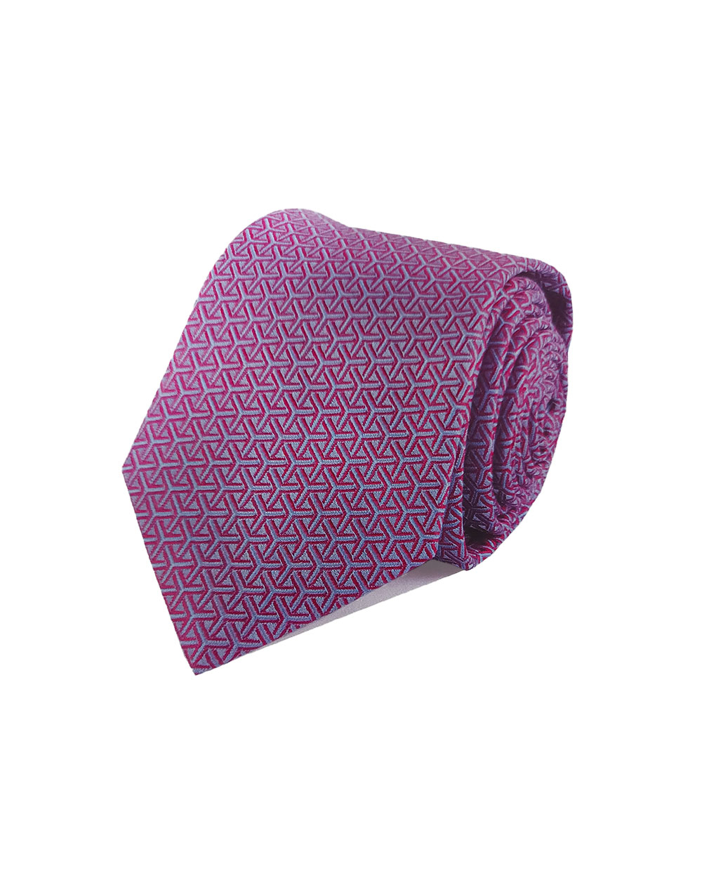 Double Two Extra Long Tie (purple pattern)
