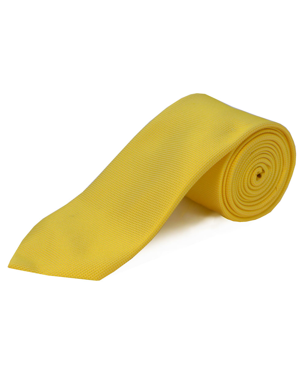 Double Two Silk Extra Long Tie (yellow)