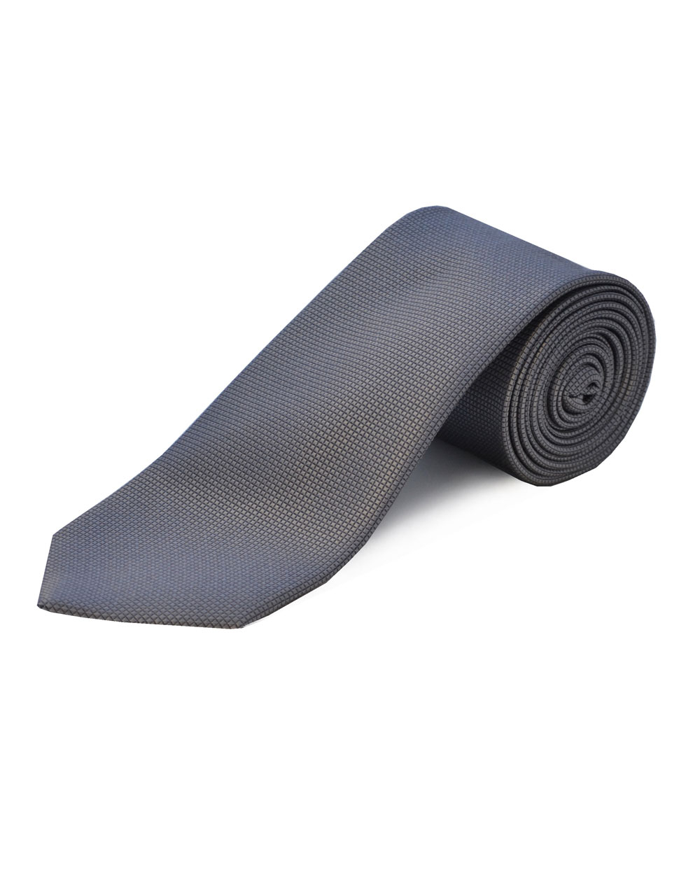 Double Two Silk Extra Long Tie (grey)