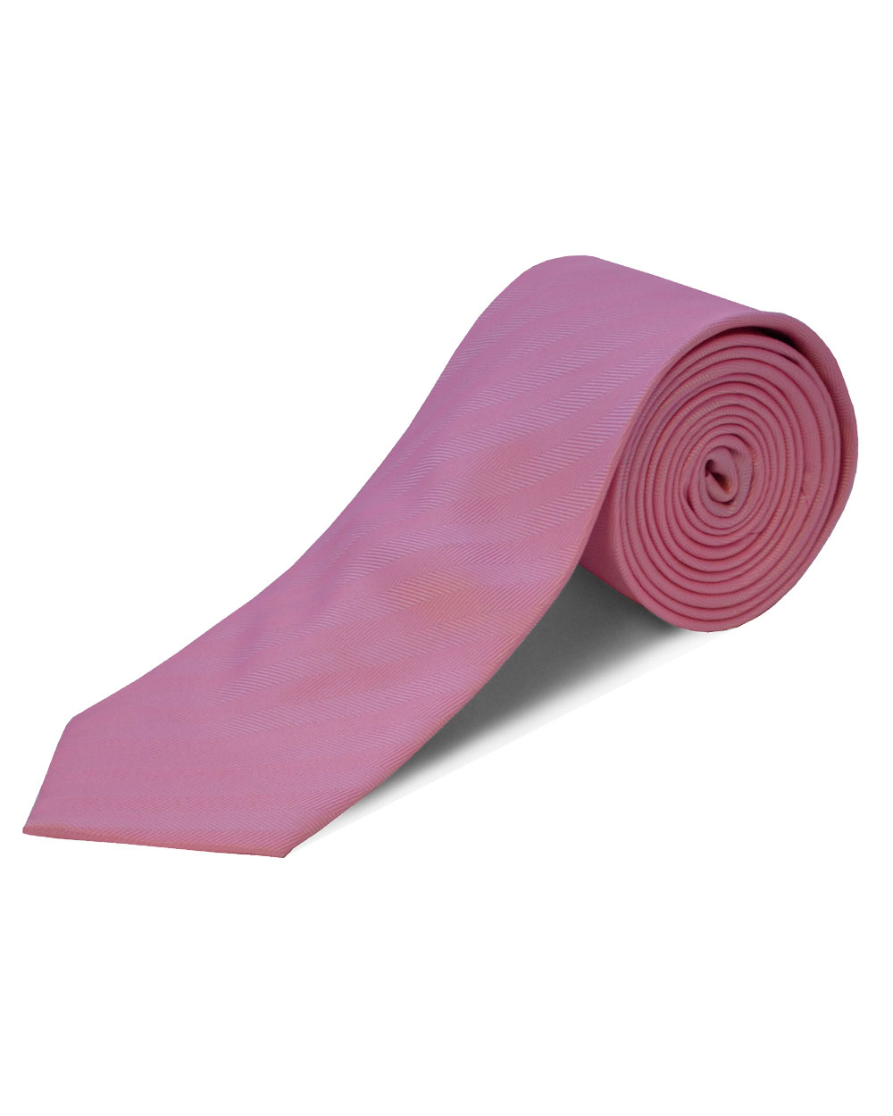 Double Two Extra Long Herringbone Tie (pink)